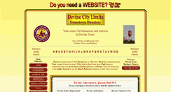 Desktop Screenshot of devinecitylimits.info