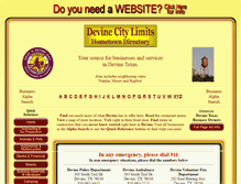 Tablet Screenshot of devinecitylimits.info